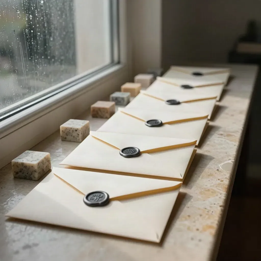 Bond envelopes and stone blocks step across a rain-lit window ledge in a dramatic cash flow ladder.