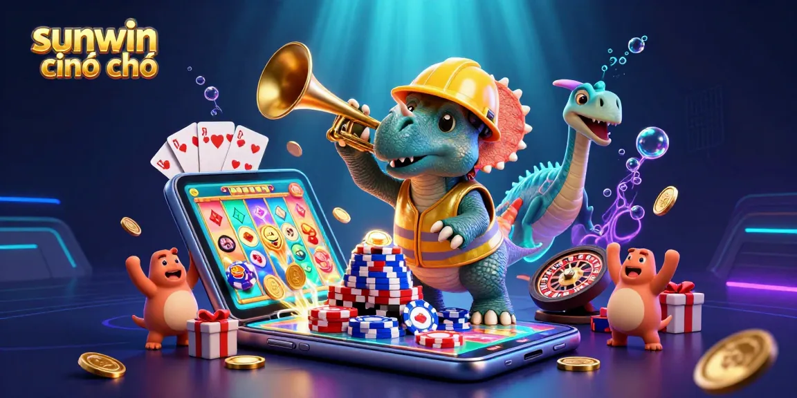Engage in thrilling gameplay at sunwin chính chủ with a vibrant casino scene featuring casino elements.